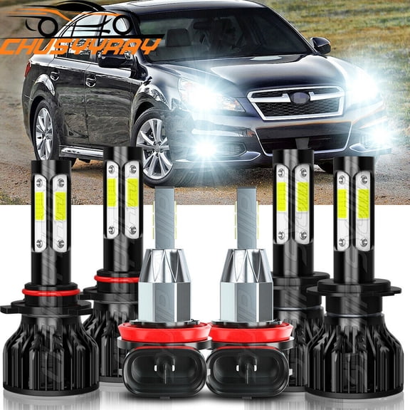 For Subaru Legacy 2010-2014 LED Headlight Fog Light Bulbs 6000K