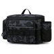 thumbnail image 3 of Bolsa de almacenamiento para aparejos de pesca bolso cruzado de pesca multifuncional (camuflaje negro), 3 of 7