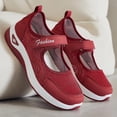 thumbnail image 5 of Willtoo Womens Breathable Walking Orthopedic Shoes Mesh Lightweight Sneakers Mary Jane Flats Wide Width Comfortable Working Nurse Shoes Non-Slip Adjustable, 5 of 6