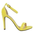 thumbnail image 2 of Delicious Shoes Women Ankle Strap High Heel Open Toe Formal/Casual Dress Sandals JAIDEN Yellow 7.5, 2 of 2