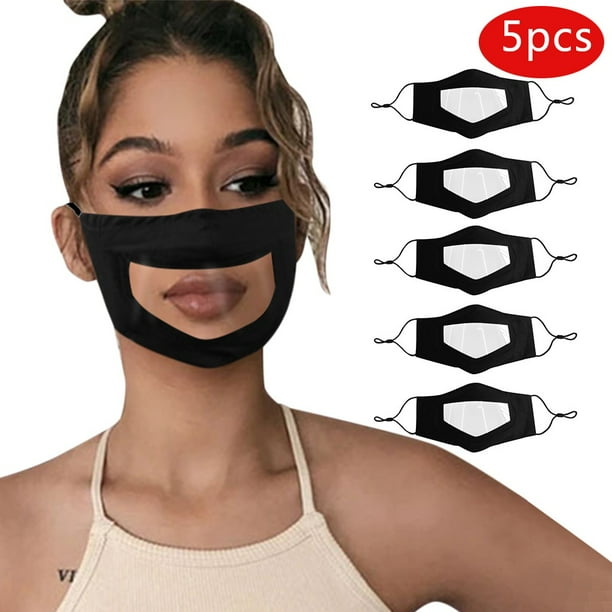 Bei Guo 5PCS Masks With Clear Window Visible Expression ...