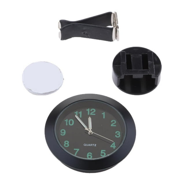 Universal Car Air Vent Reloj de Auto Interior Watch Luminous Clock negro Baoblaze Reloj del tablero de instrumentos del coche