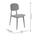 thumbnail image 4 of Juego 4 sillas Velara gris, 4 of 4