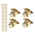 thumbnail image 2 of MERIGLARE 4x Upright Piano Metal Casters 360 Degree Rotation for Furniture Piano Sofas Gold, 2 of 8