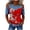 D Red, variant on Tshirts for Women Ndbuld Women's Fashion Casual Round Neck Solid Color Short Sleeve Blouse Loose Spring And Summer Tops Blue XXXL