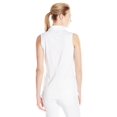 thumbnail image 2 of Under Armour Heatgear Women's Zinger Sleeveless Polo Shirt White Size Medium, 2 of 2