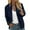 Navy, variant on WENWU Women Autumn Fashion Leisure Square Thin Pocket Jacket Blouse Coat Baseball Top Jacket Casual for Women Vests for Women Fashion
