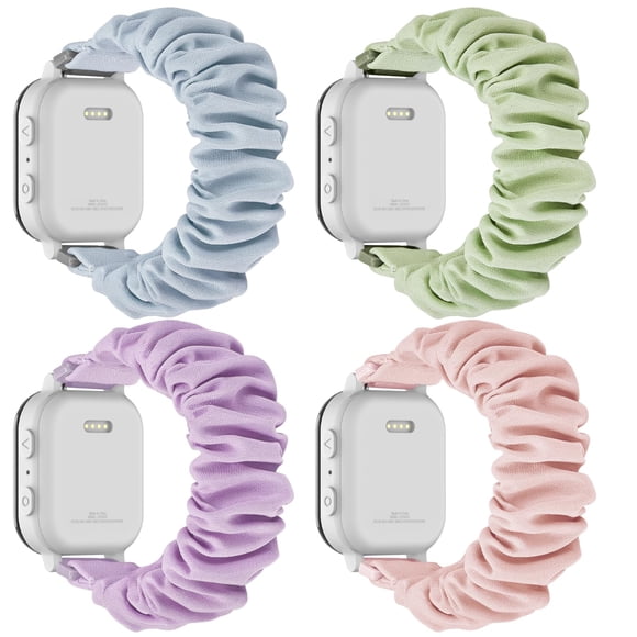 Reloj Gizmo compatible con niños Scrunchie Bands 3 2 1, paquete de 4