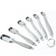 thumbnail image 4 of Cucharas medidoras, juego de 6 - Extra fuertes y duraderas. Acero inoxidable de alta calidad. Acabado pulido espejo. Ingredientes secos y líquidos. La forma estrecha de la jarra. Zhivalor SNFLD639, 4 of 4