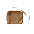 thumbnail image 3 of Mini Zipper Pouch, Weave Textured Bag, Portable Storage Pouch, Soft Breathable Fabric and Compact Travel Size for Lipsticks, Earphones, and Small Daily Items., 3 of 6