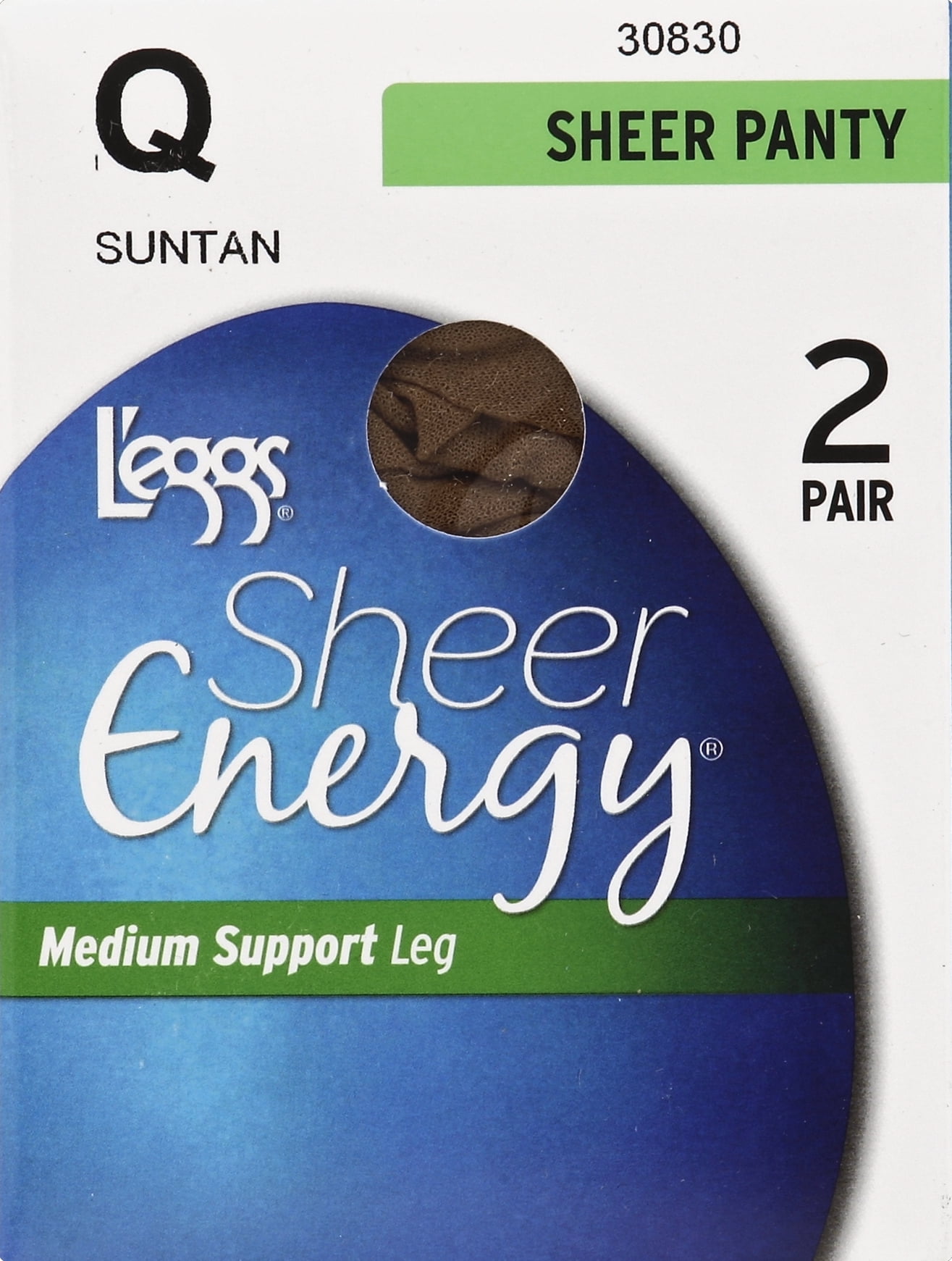 Hanes L'eggs Women's Medium Support Sheer Panty Pantyhose, 2 Pair