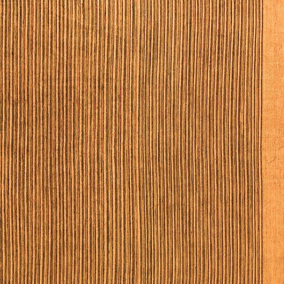 Ahgly Company Indoor Square Abstract Orange Modern Area Rugs, 8' Square