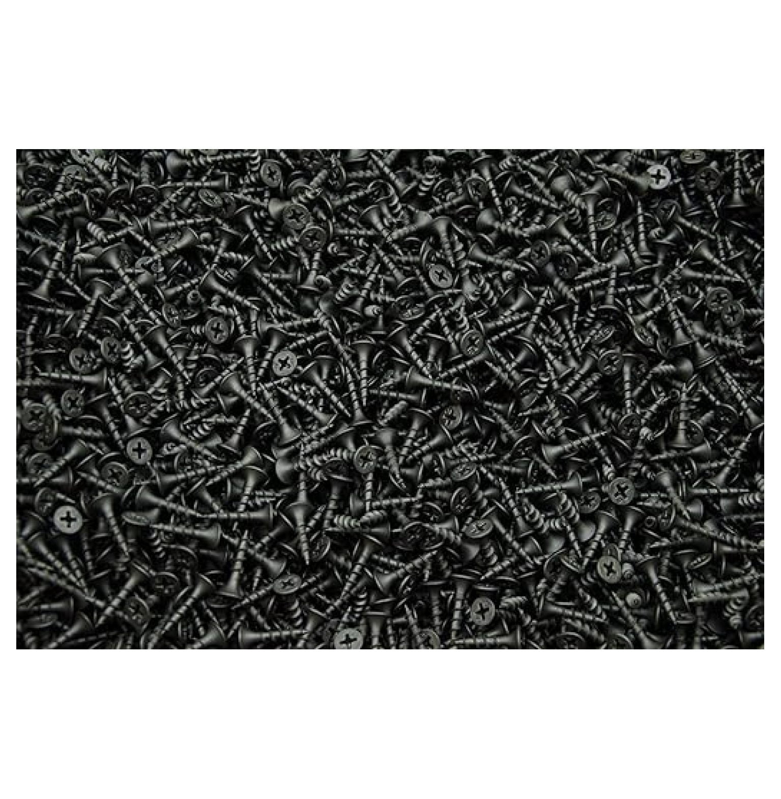 (2500) Phillips Bugle Head 6 x 3/4 Coarse Drywall Wood Screw - Plain Black