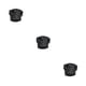 thumbnail image 5 of Wosthever Gorro de Chef de 2 piezas, gorro de cocina con cordón elástico, gorros bouffancy profesionales, uniforme de trabajo, doméstico, tiras tiras blancas negras 3piezas Wosthever CBP186651, 5 of 6