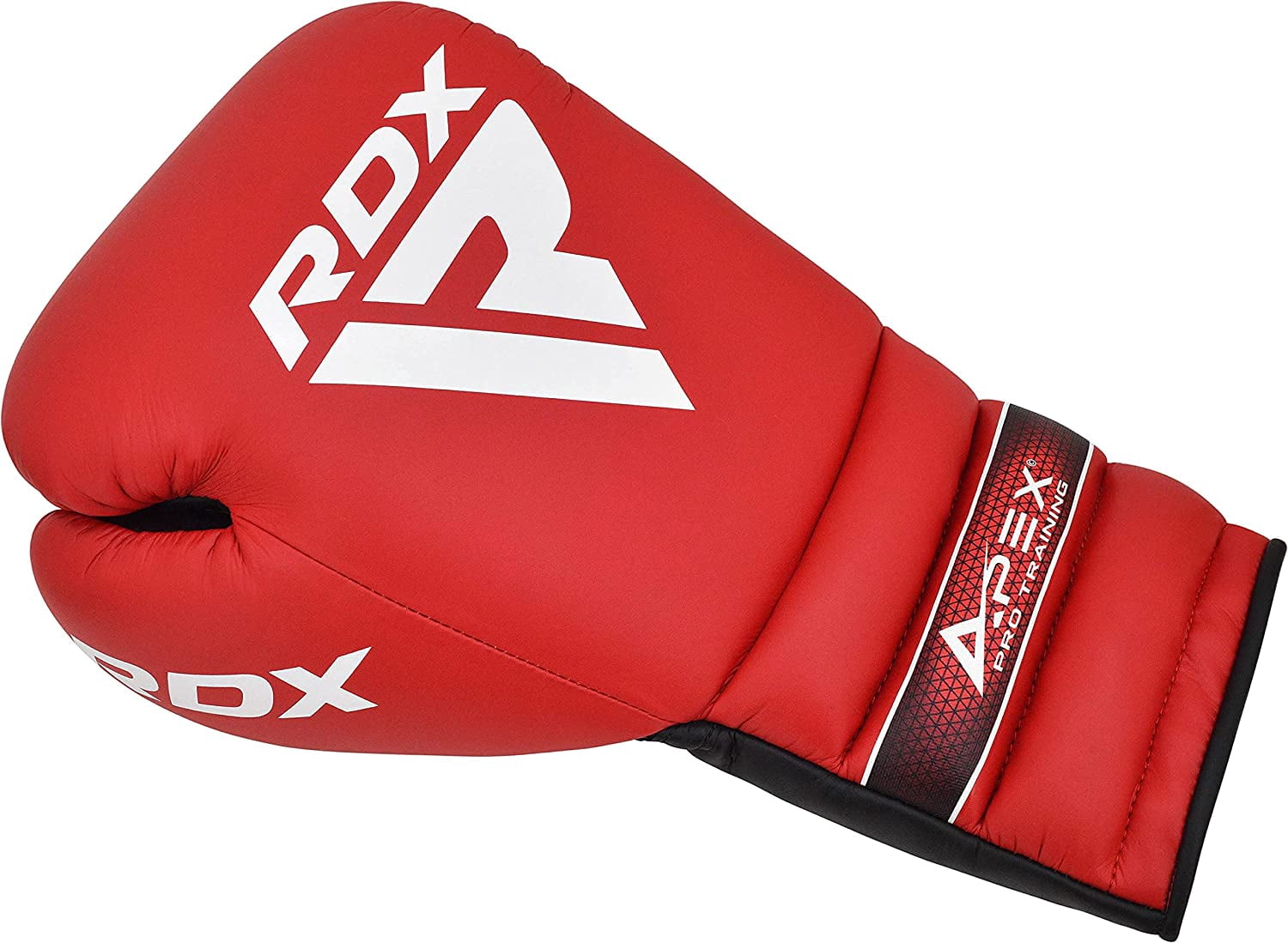 RDX Professional Boxing Fight Gloves, APEX Lace-Up Competition Fighter Gloves, Super Skin Maya Hide Leather, Padded Wrist Support, Multi-Layered, Traditional Extra Long Laces for Firm Secure Fit