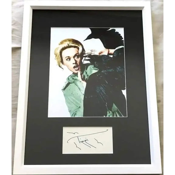 Tippi Hedren autograph framed with The Birds 8x10 movie photo JSA