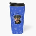 thumbnail image 2 of Carolines Treasures WDK1178TBL215 7.25 x 3.5 in. Unisex Rottweiler Black & Tan No.1 Stainless Steel 16 oz Tumbler, Blue, 2 of 5