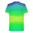 thumbnail image 5 of Cmfcve Casual Men's Tees Gradient Color Printed Sports Tops Short Sleeve Pullover Outdoor T-shirt, 5 of 5