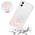 thumbnail image 5 of Compatible with iPhone 12 Case Glitter Liquid Cute Clear Phone Case Floating Quicksand Shockproof Protective Bumper Silicone Soft TPU Case for iPhone 12/12 Pro 6.1 Inch Star Pink YB, 5 of 12