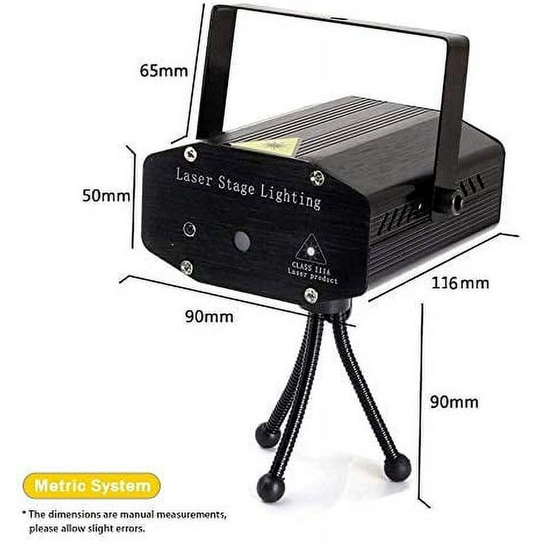 Generic Mini Laser Stage Lighting GreenRed LED Laser DJ Party Stage Lumière  Black Disco Dance Floor Lights à prix pas cher