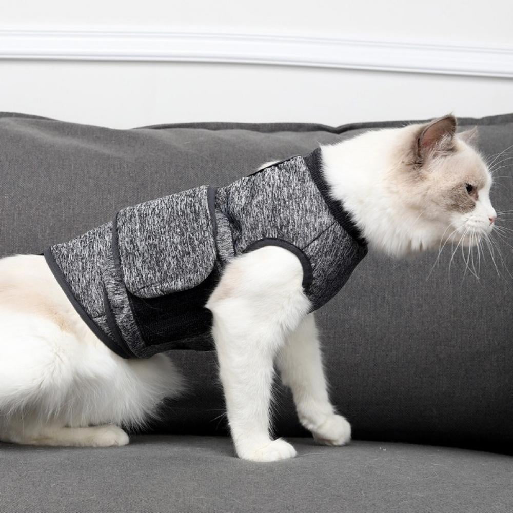 Cat Anxiety Jacket, Anti Anxiety Vest Thunder Vest for Cats Pet Shirt ...