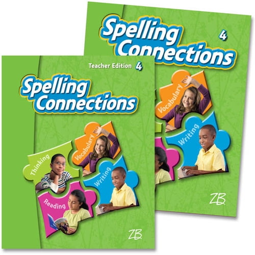 ZanerBloser Spelling Connections Grade 4 Home School Bundle Student