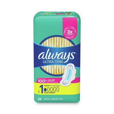 Always 80724761 Regular Ultra Thin Pads (6/Carton)