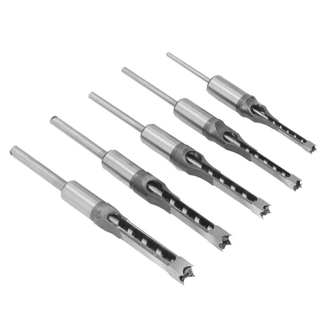 Broca cuadrada para carpintería, 5 piezas Broca cuadrada para carpintería Broca cuadrada Broca avellanadora cuadrada para carpintería Materiales de la mejor calidad