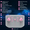 thumbnail image 4 of Beefunni Mini Pink Drone for Girls Kids and Beginner, LED Hover Drone Toy for Girl Kids 8 9 10 11 12+ Years, Remote Control Beginner Quadcopter Indoor Outdoor, Birthday Gifts for Kids 8-12 Years., 4 of 9