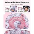 thumbnail image 3 of Inserto de asiento de coche para bebé con reposacabezas extra, soporte de cabeza ajustable para asiento de coche de premuros a niños pequeños, inserto de asiento de coche transpirable de 2 en 1 con, 3 of 5