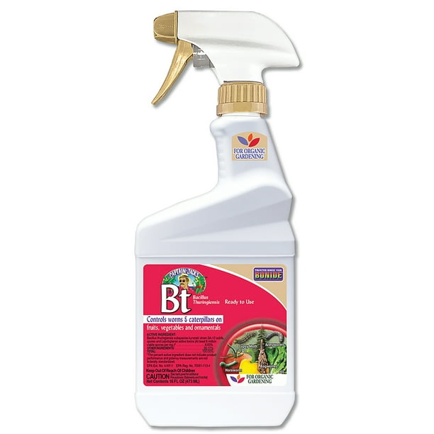 Captain Jack's 16 oz Bt Thuricide ReadytoUse Spray for Worm