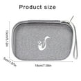 thumbnail image 5 of 7829 Saxophone Tongue Carrying Case Zippers Bag with Meshs Pocket for Clarinet Sax Tongue, 5 of 8
