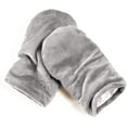 thumbnail image 2 of Heated Microwavable Mitts - Herbal Hot/Cold Deep Penetrating Herbal Aromatherapy Therapy Mittens with Flaxseed and Herbs - Mauve, 2 of 8