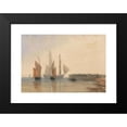 thumbnail image 2 of David Cox 14x11 Black Modern Framed Museum Art Print Titled - Entrance to Calais Harbour (circa 1829), 2 of 5