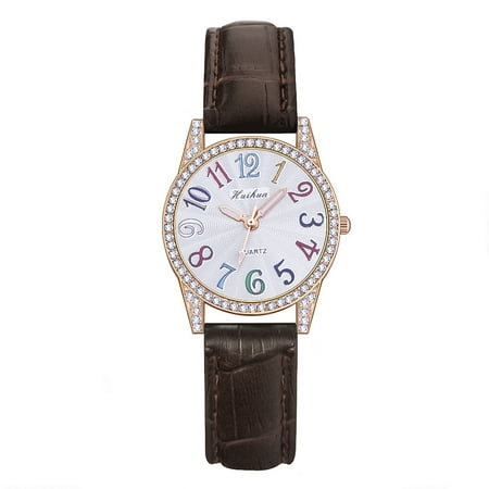 Loopsun Watches Clearance Sale Sleek Minimalist Fashion With Strap Dial Women's Quartz Watch Gift Watch