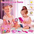 thumbnail image 3 of Monedero de juguete Officygnet Play para niñas de 1 a 3 años con kit de maquillaje, 3 of 6