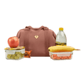 thumbnail image 4 of Lonchera Térmica para Mujer Impermeable, LuckyLy Moderna con Compartimento Grande, Ideal como Bolsa de Almuerzo para Oficina, Lunch Box Escolar o Hielera Portátil – Modelo Leni coral UNITALLA, 4 of 9