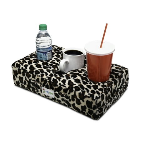 Cup Cozy Pillow (Cheetah)- The world's BEST cup holder! Keep your drinks close and prevent spills. Use it anywhere-Couch, floor, bed, man cave, car, RV, park, beach and (Best Way To Use Av Shaped Pillow)