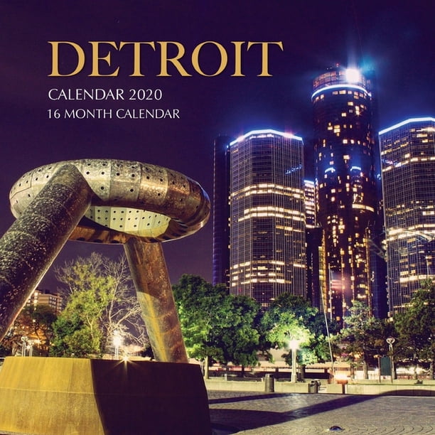 Detroit Calendar 2020 16 Month Calendar (Paperback)