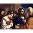 thumbnail image 2 of Guercino 24x20 Gold Ornate Framed and Double Matted Museum Art Print Titled - The Woman Taken in Adultery (C.1621), 2 of 4