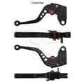 thumbnail image 3 of Black CNC Shorty Brake Clutch Hand Levers Set Kawasaki Ninja ZX 6R 6RR 2005 2006, 3 of 5