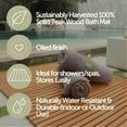 thumbnail image 5 of Nordic Teak 31.4" x 19.6" Natural Shower and Bath Mat - Natural, 5 of 11