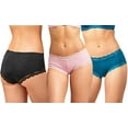 thumbnail image 2 of ToBeInStyle Women's 6 Pack Lace Trim Polyester Hipster Panties 2 - Small, 2 of 2