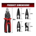 thumbnail image 2 of 5-In-1 Replaceable Pliers Tool, Multifunctional Tool - with Wire Strippers, Crimping Pliers, Shears, 2 of 5