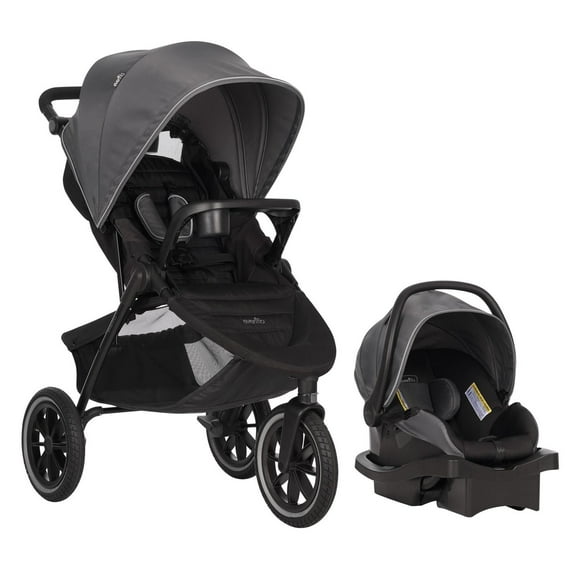 Evenflo Folio3 Stroll & Jog Travel System With LiteMax Infant Car Seat (4-50 lbs)