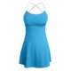thumbnail image 3 of WILLBEST Trajes de Baño Mujer Completo Trajes de Baño Acanalados Para Mujer Vestido de Baño Tirantes Ajustables Traje de Baño Con Bolsillos 2644, 3 of 4