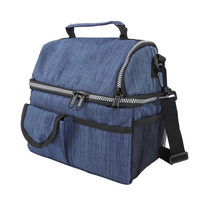 Bolsa De Almuerzo Aislada, Diseño De Doble Capa, Tela Oxford Engrosada, Portátil, Versátil, A Prueba De Fugas, Bolsa De Almuerzo Con Aislamiento Térmico Para El Trabajo,