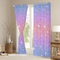 thumbnail image 3 of Castle Fairy Glitter Print Curtains Pack of 2 (42x84 Each),Dreamy Curtains Blackout, 3 of 6