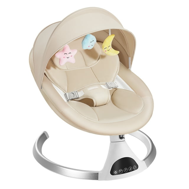 HARPPA Balançoire Électrique pour Bébé, Balançoire Motorisée pour Nourrisson, Télécommande Bluetooth, Kaqi