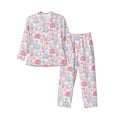 thumbnail image 1 of Balery Cute Sheep Pijama para Hombre de Dos Piezas con Manga Larga, Conjunto de Dormir y Descanso Suave con Bolsillos-Small, 1 of 7
